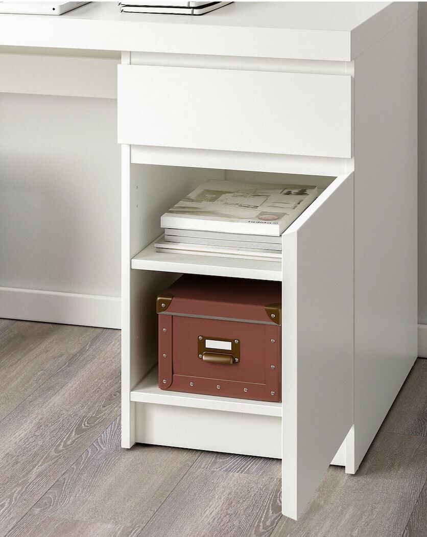 Malm Schreibtisch Stauraum